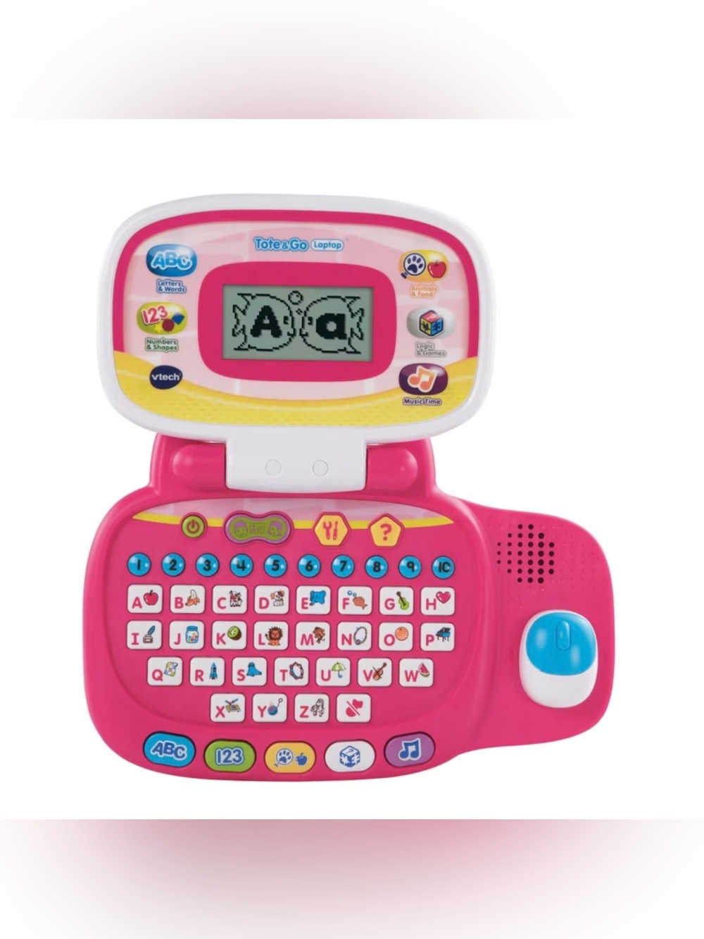 VTech Pink Kids Learning Laptop - Tote & Go Style Educational Toy